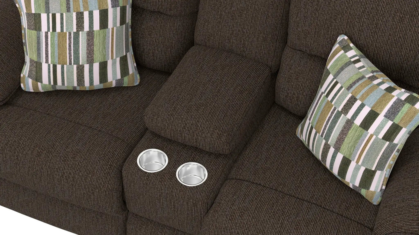 Lenny - Power Lay Flat Reclining Console Loveseat by Unique Piece Furniture