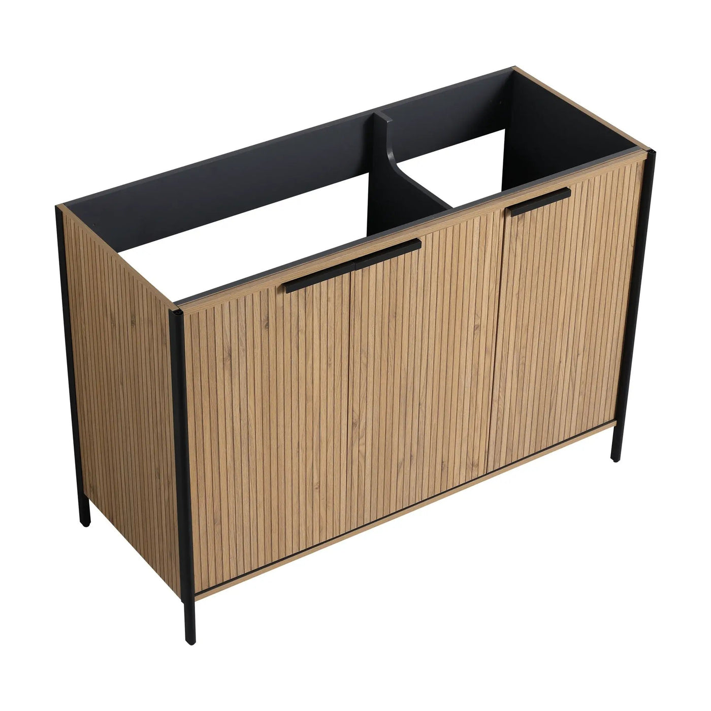Contemporary Freestanding Bathroom Vanity With Adjustable Shelves by HouseOfZazla