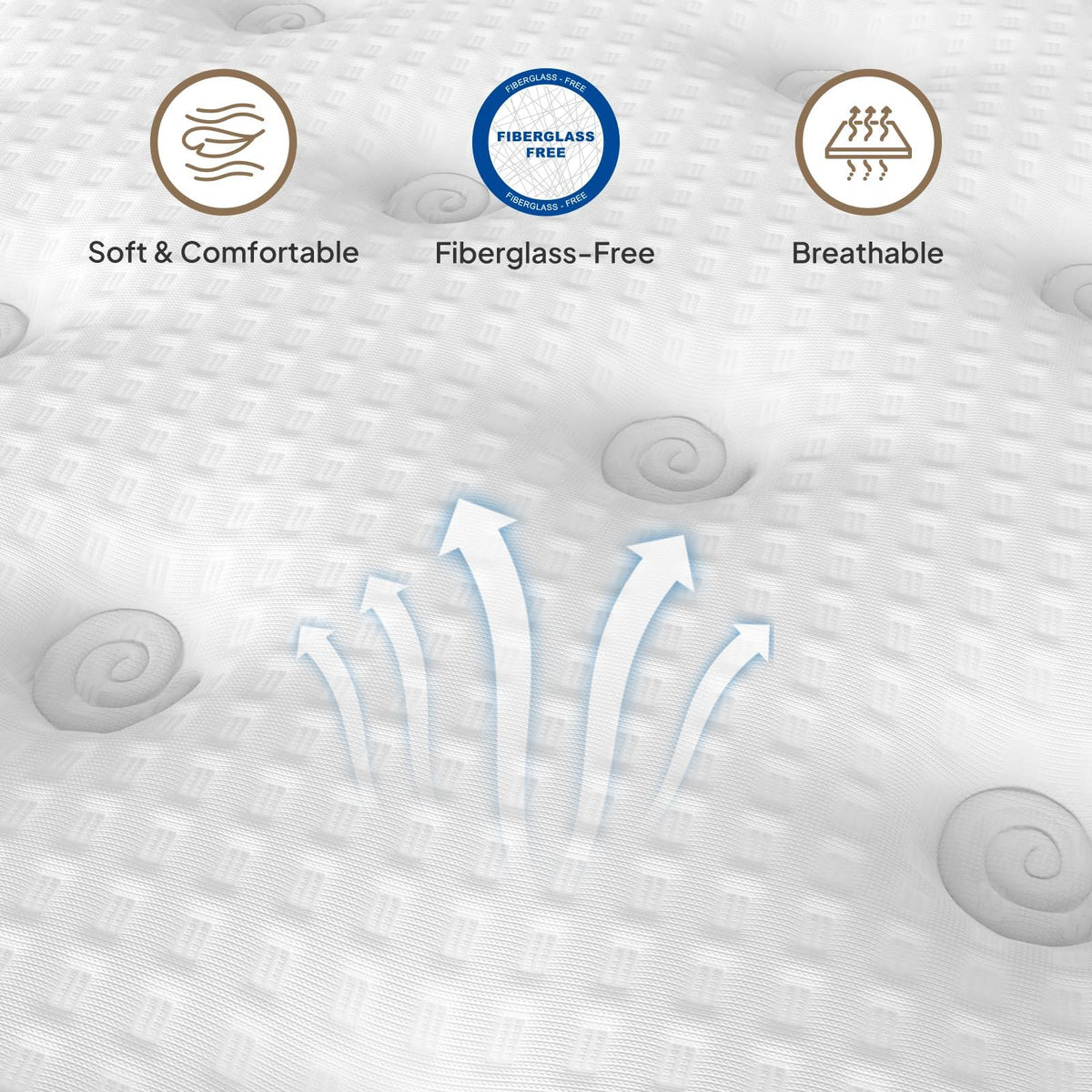 12" Hybrid Mattress With Innersprings & Gel Memory Foam, photo 2 of 7