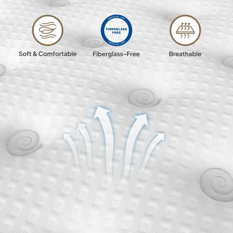 12" Hybrid Mattress With Innersprings & Gel Memory Foam by HouseOfZazla