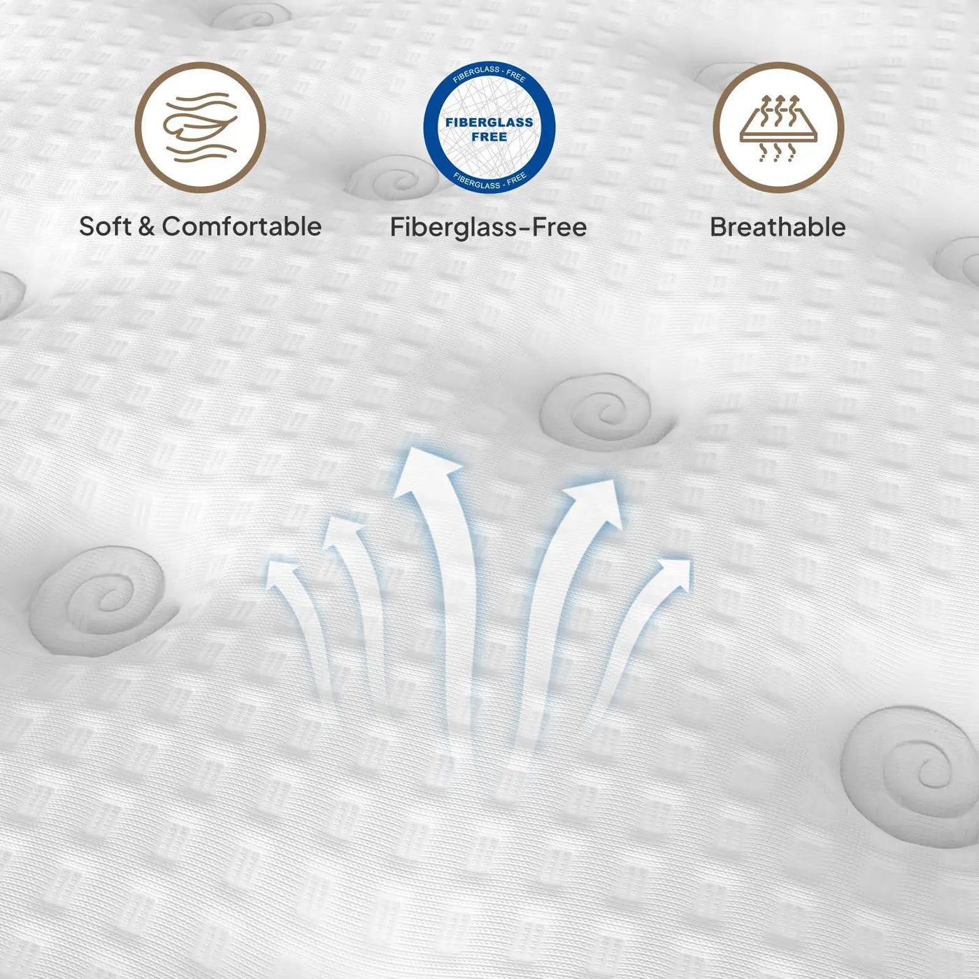 14" Hybrid Mattress With Innerspring & Gel Memory Foam by HouseOfZazla