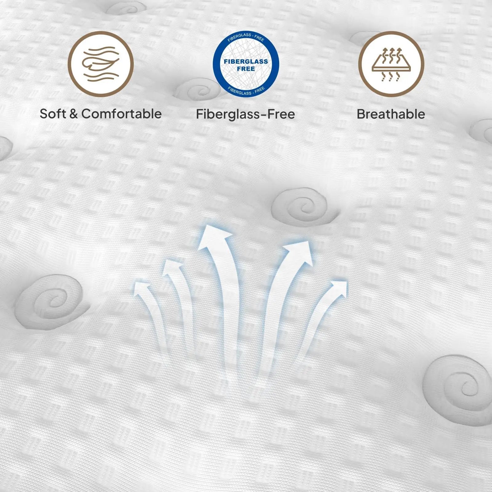 14" Hybrid Mattress With Innerspring & Gel Memory Foam by Unique Piece Furniture
