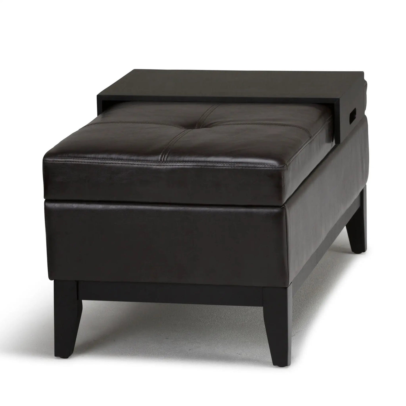 Oregon - Contemporary Storage Ottoman Bench With Tray by HouseOfZazla