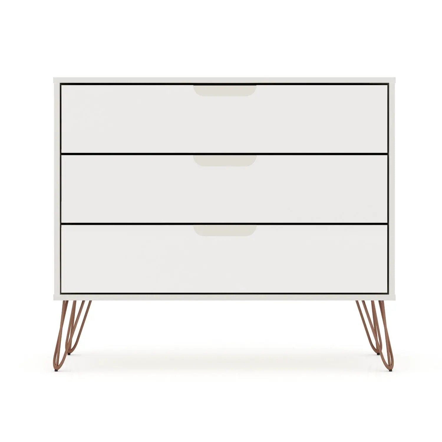 Rockefeller - Dresser & 3 Drawer - Off White by HouseOfZazla