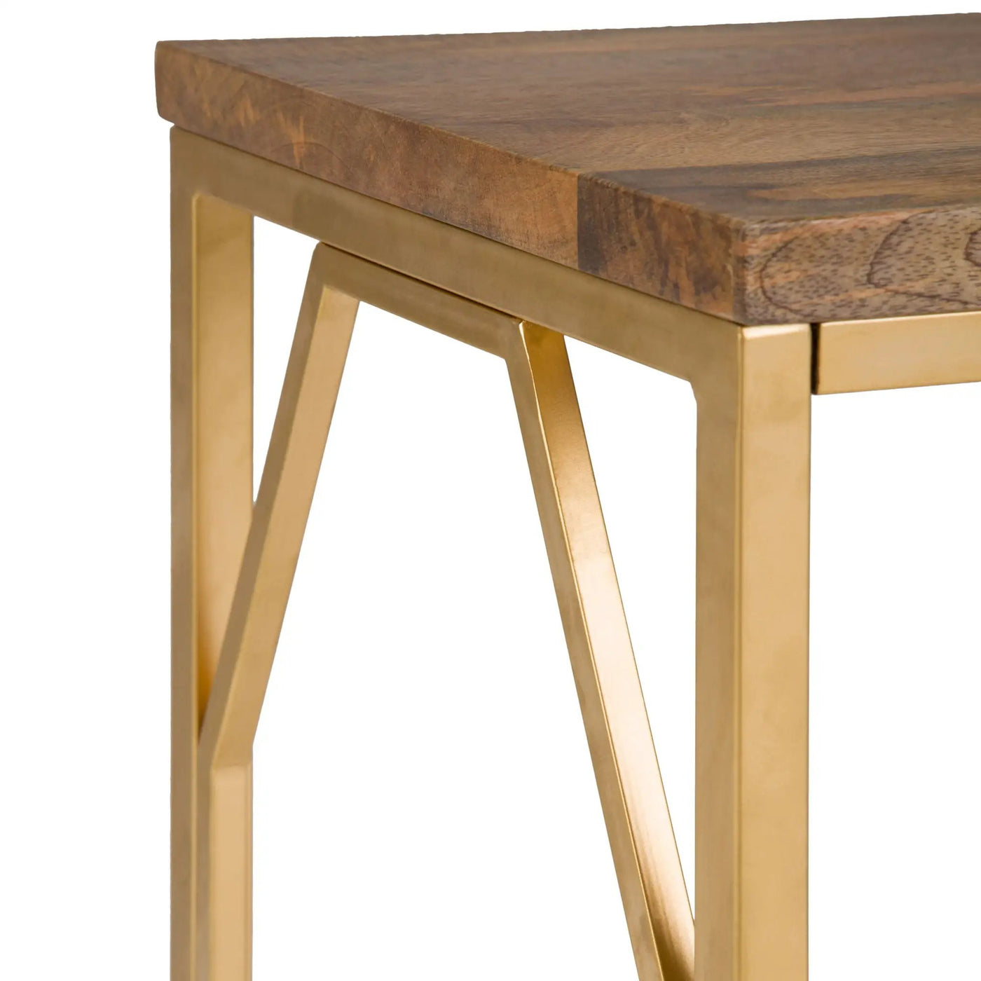 Selma - Handcrafted Metal And Wood Accent Table by HouseOfZazla