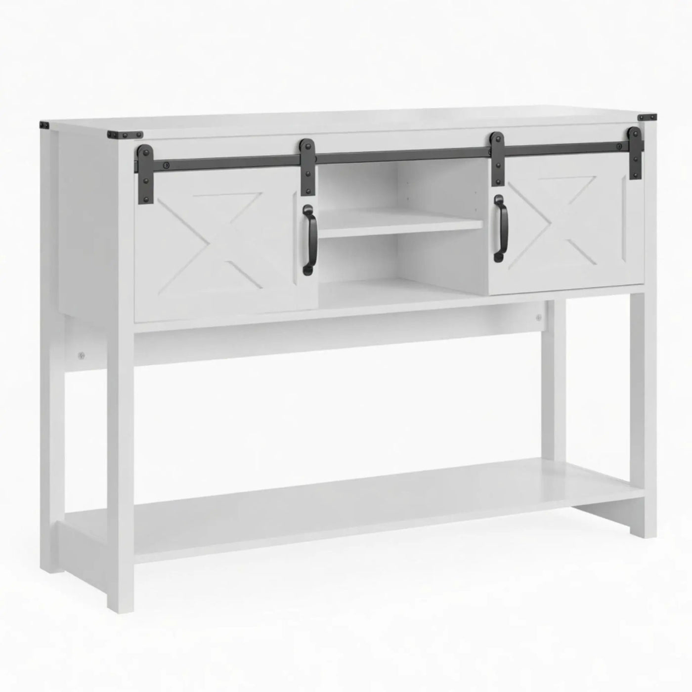 Farmhouse Entryway Table With Sliding Barn Door by HouseOfZazla