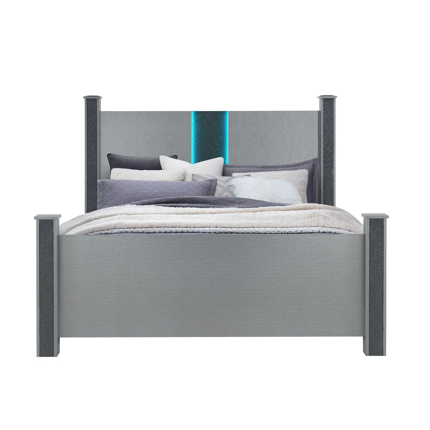 Lorenzo - Bed With Speakers And Glittered Detailing by HouseOfZazla