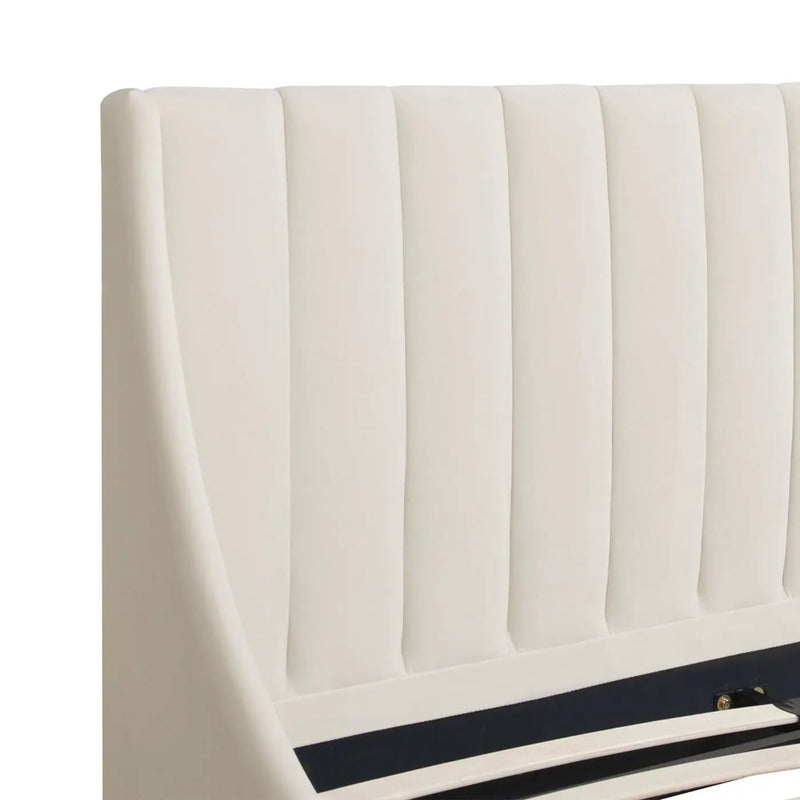 Aspen - Vertical Tufted Modern Headboard Platform Bed Set by HouseOfZazla