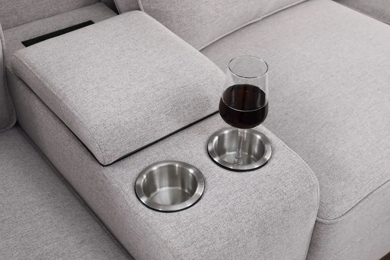 Tina - 8 Piece Upholstered Sectional With Ottoman by HouseOfZazla