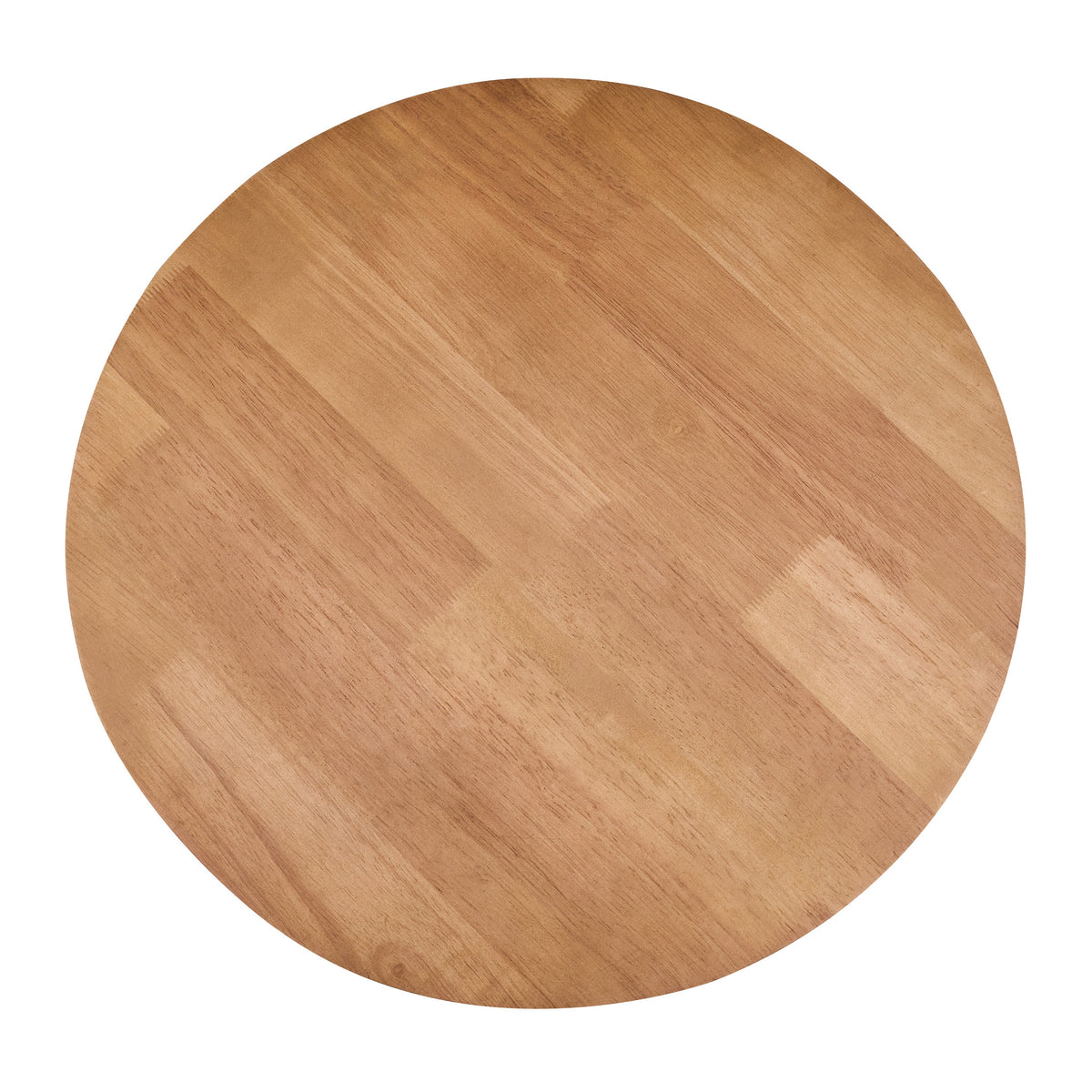 Minimalist & Luxe Wood Side Table with Solid Wood Top - Brown & Gold, photo 10 of 10