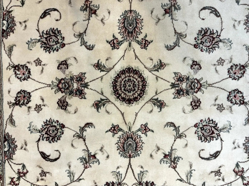 Ivory and Burgundy Pak Persian Rug 6x9 by Jewel Rugs