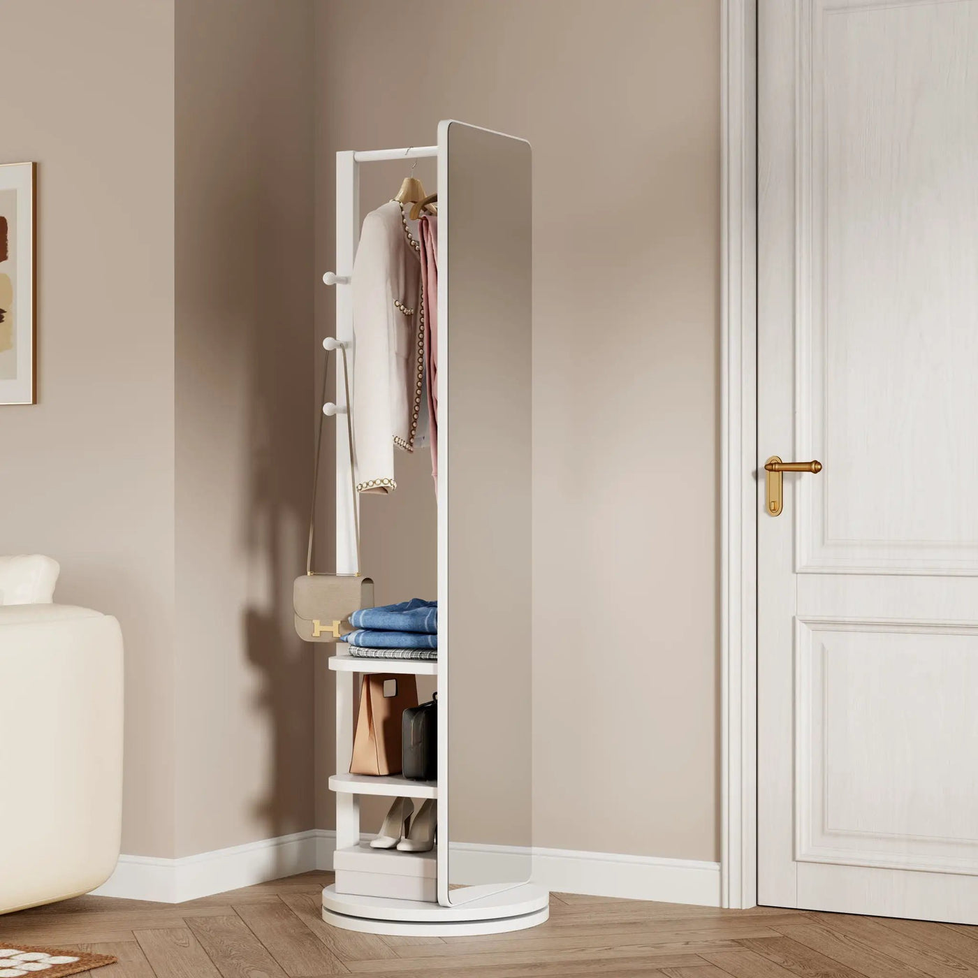 3 In 1 Multifunctional Full Length Clothing Mirror by Unique Piece Furniture
