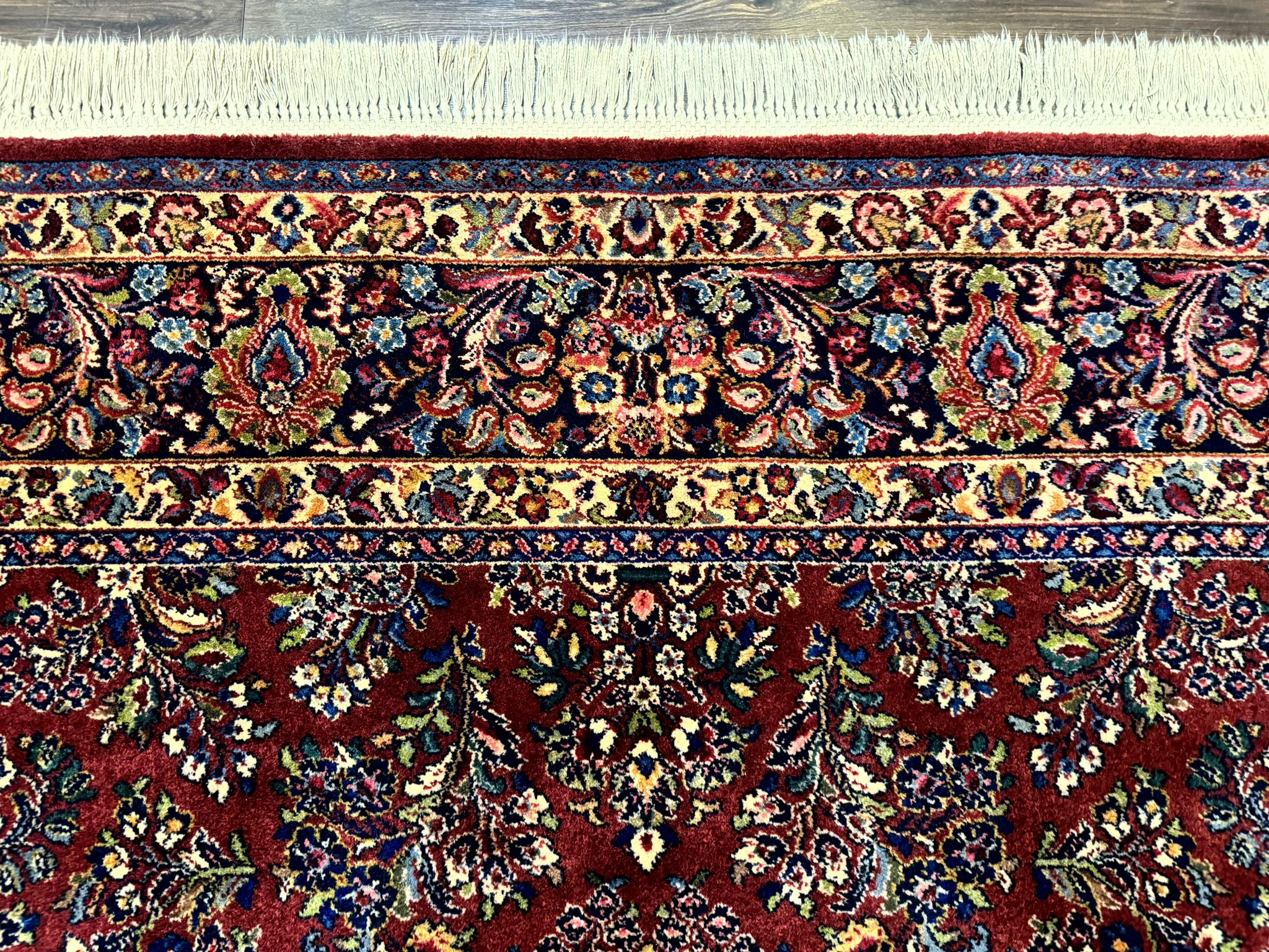 8.8 x 10.6 Karastan Red Sarouk Rug #785, Wool Pile Original 700 Series by Jewel Rugs