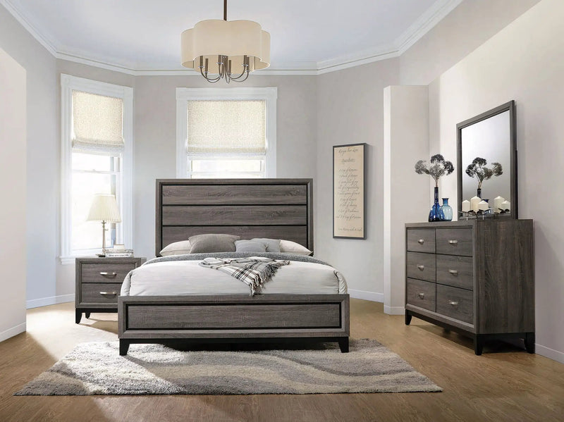 Watson Four-piece Queen Bedroom Set Grey Oak by Unique Piece Furniture