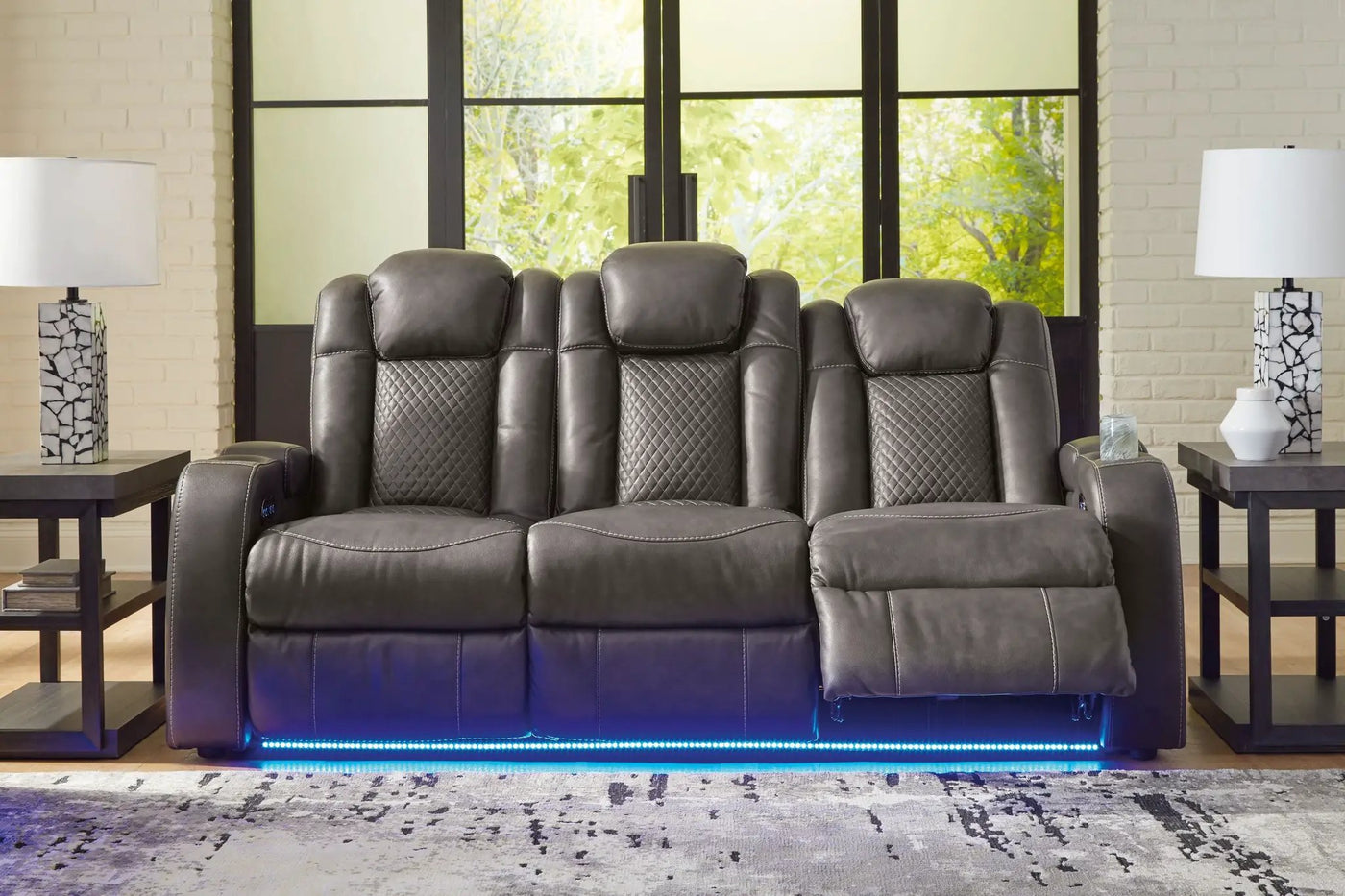 Fyne-dyme - Power Reclining Sofa With Adj Headrest by Unique Piece Furniture