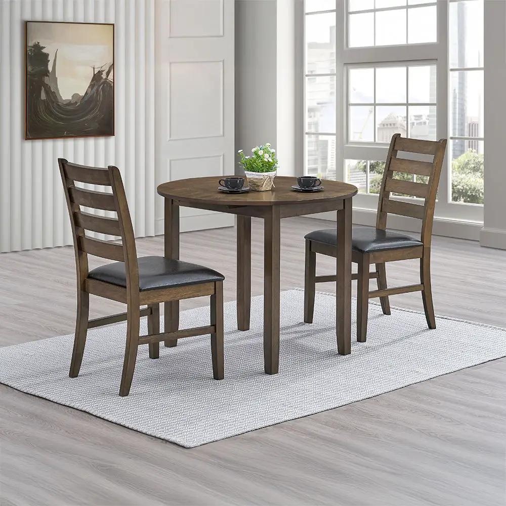 Damica - Round Dining Table - Walnut by Unique Piece Furniture
