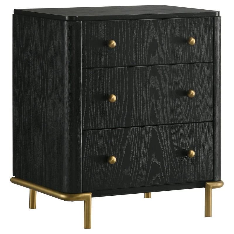 Arini 4-piece Eastern King Bedroom Set Cream and Black by Unique Piece Furniture