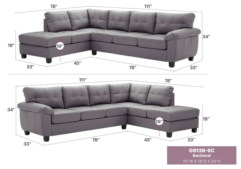 Gallant - Sectional by Unique Piece Furniture