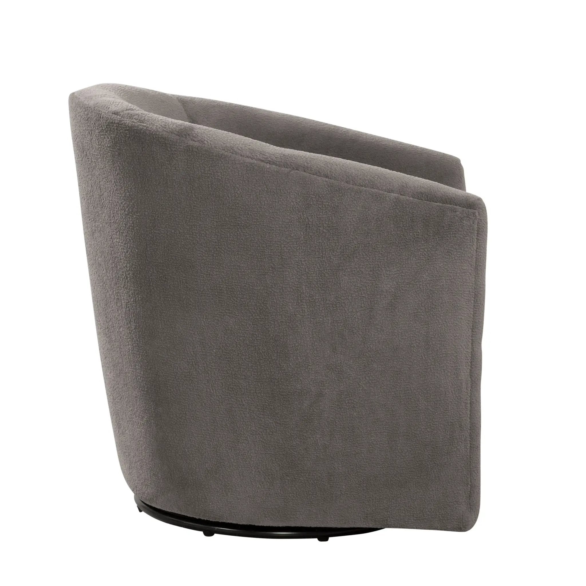 Oaklynn - Barrel Style Swivel Accent Chair by HouseOfZazla
