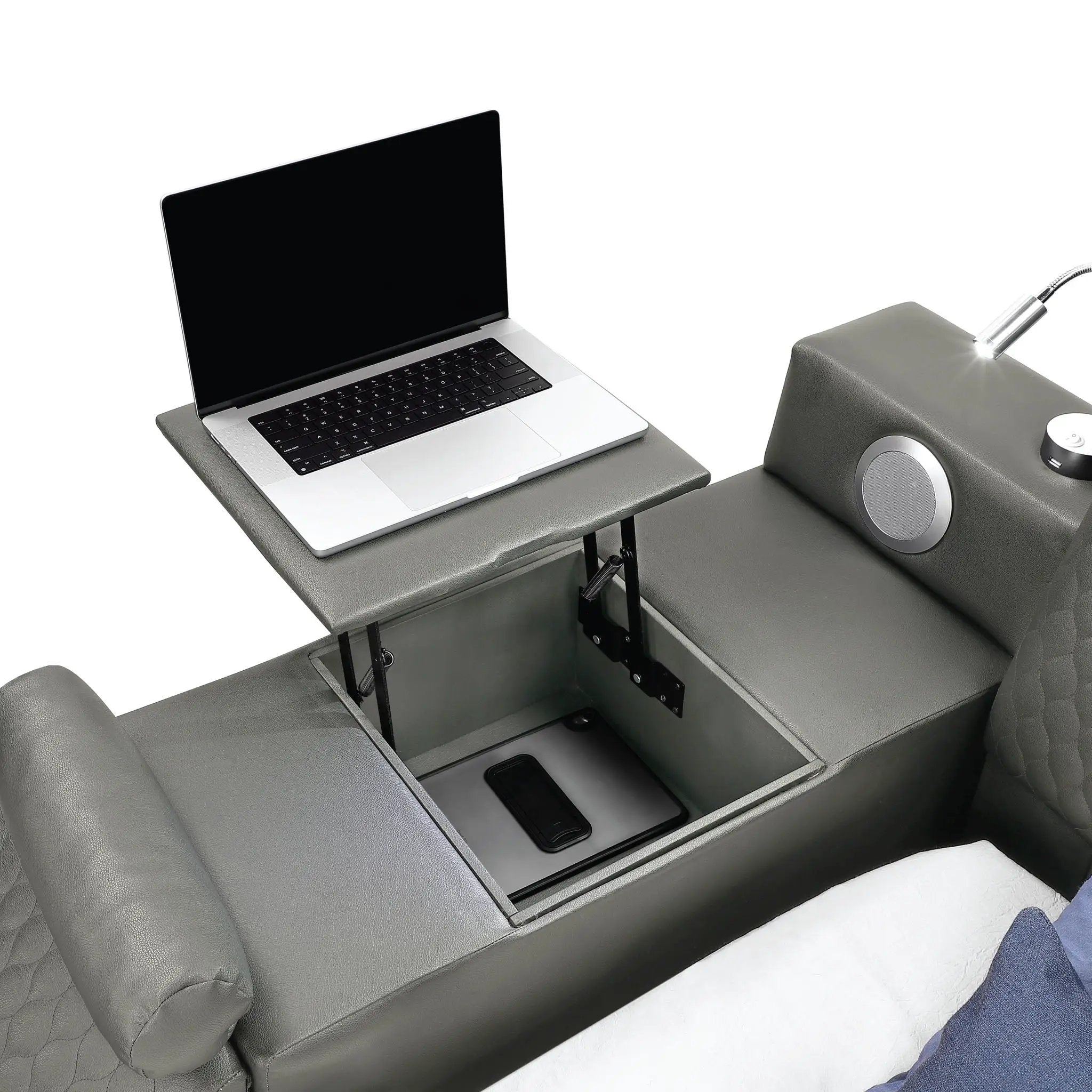 Zoya - Smart Multifunctional Bed, Built In Bluetooth Speakers, USB Charging by HouseOfZazla