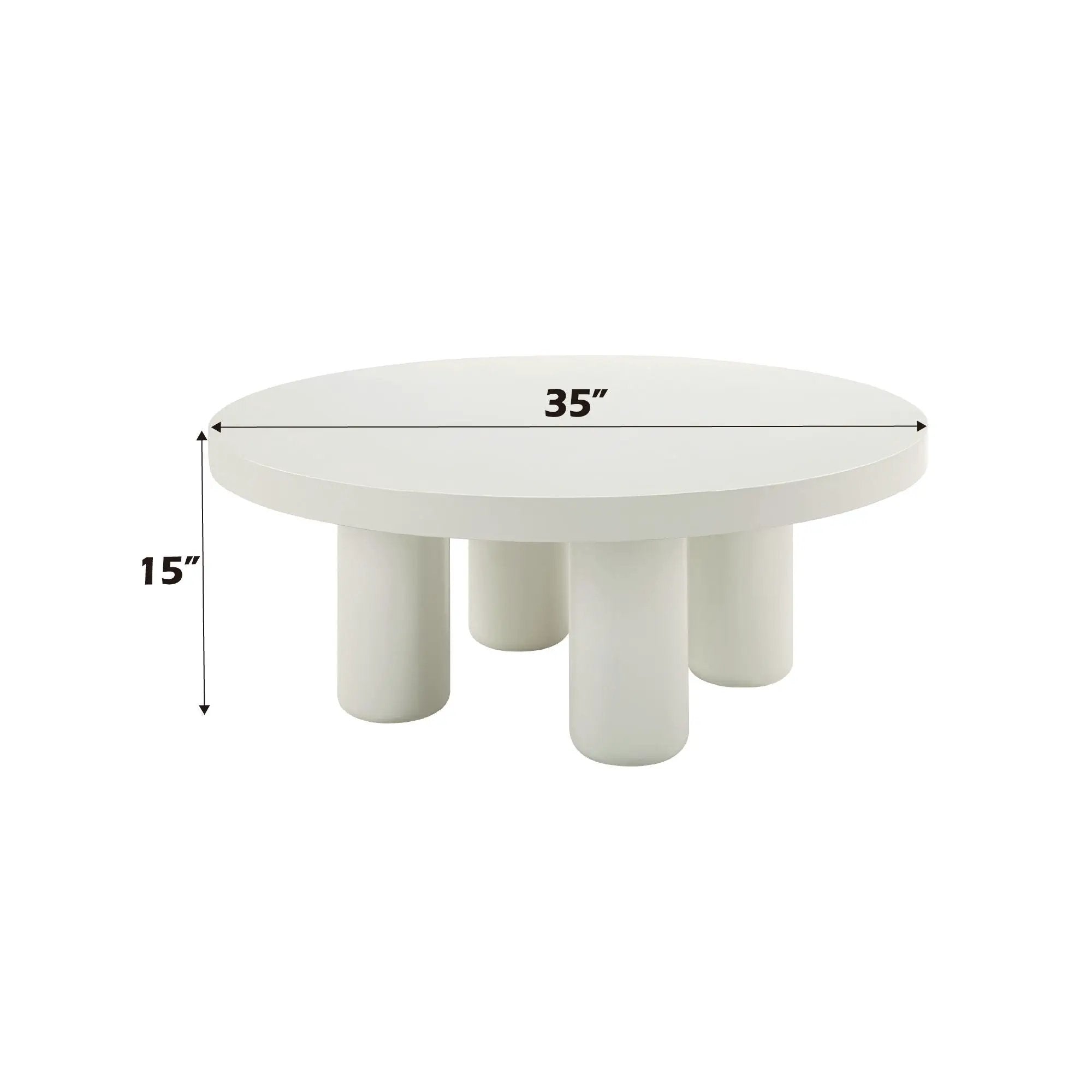 Loanna White Coffee Table by HouseOfZazla