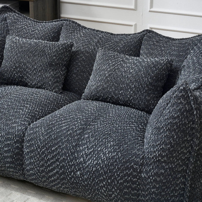 Comfortable Dual Beanbag Chair With High Resilience Foam Core For 2 People by Unique Piece Furniture