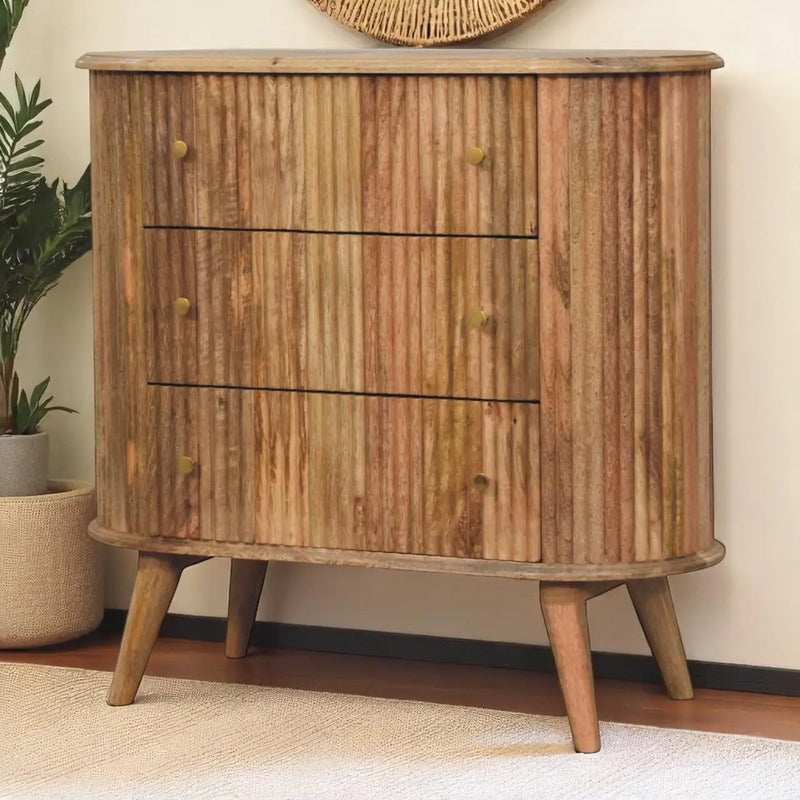 Soba Nordic Chest - 3 Drawers, Nordic Legs by HouseOfZazla