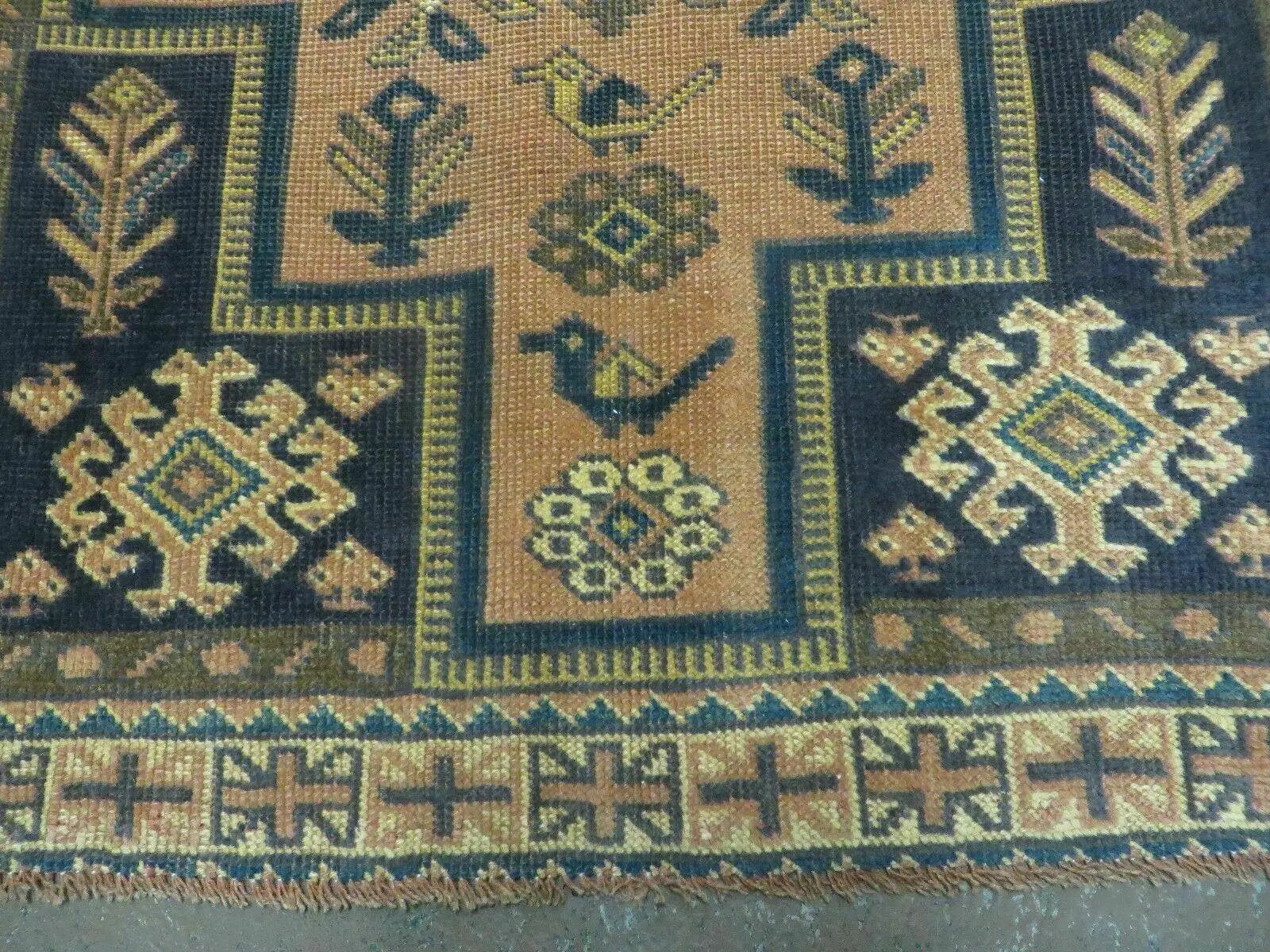 4' X 6' Antique Handmade Turkish Anatolian Wool Rug Camel Vegetable Dyes by Jewel Rugs