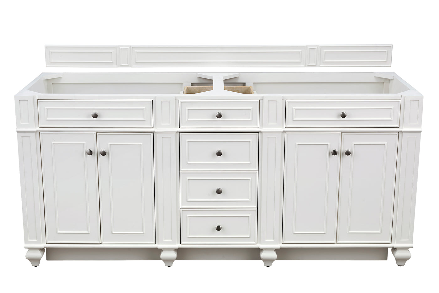 James Martin Bristol 72" Double Bathroom Vanity, Bright White by James Martin