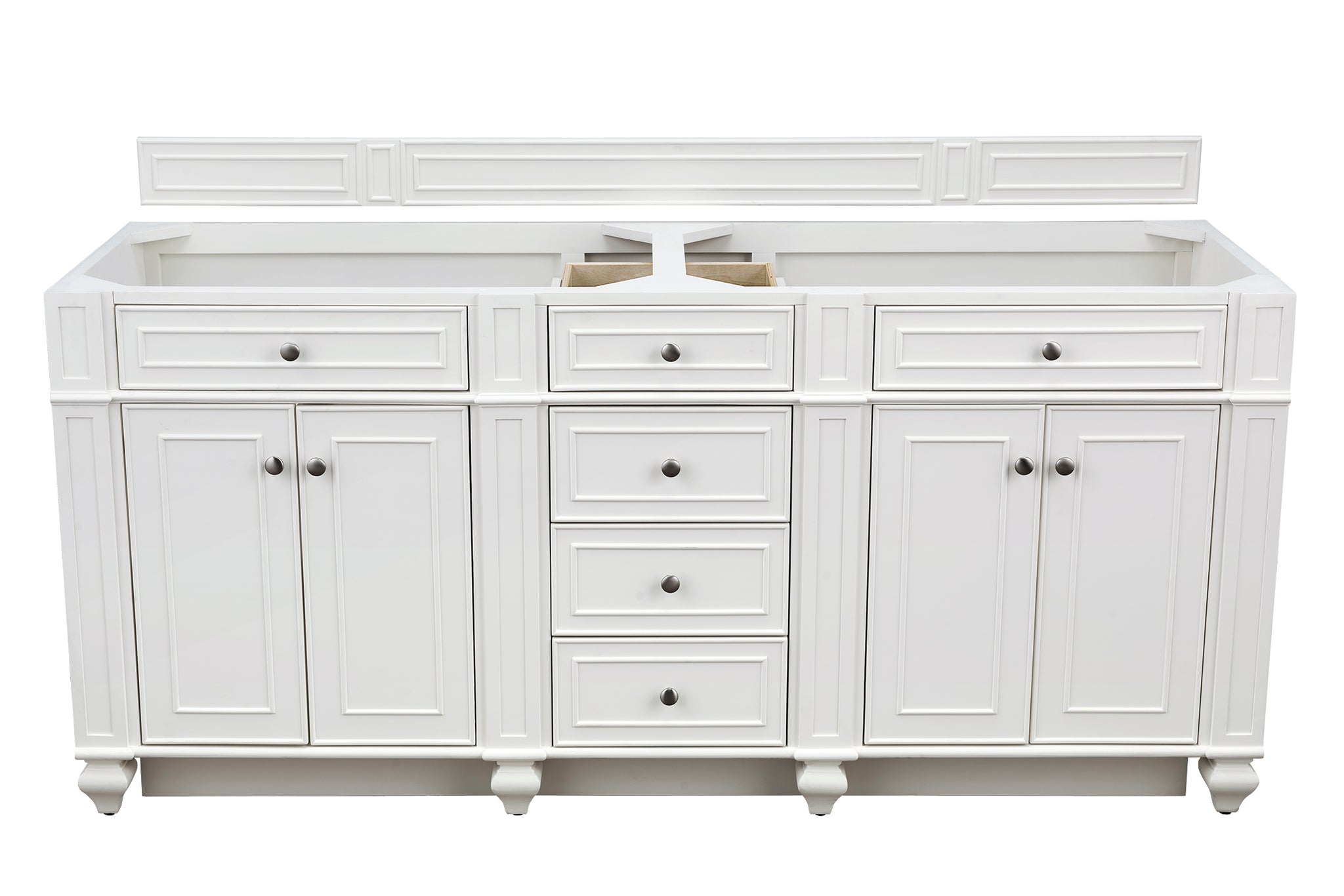 James Martin Bristol 72" Double Bathroom Vanity, Bright White by James Martin