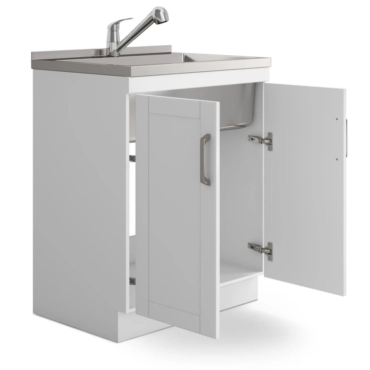 Kyle - Laundry Cabinet & Faucet And Stainless Steel Sink by HouseOfZazla