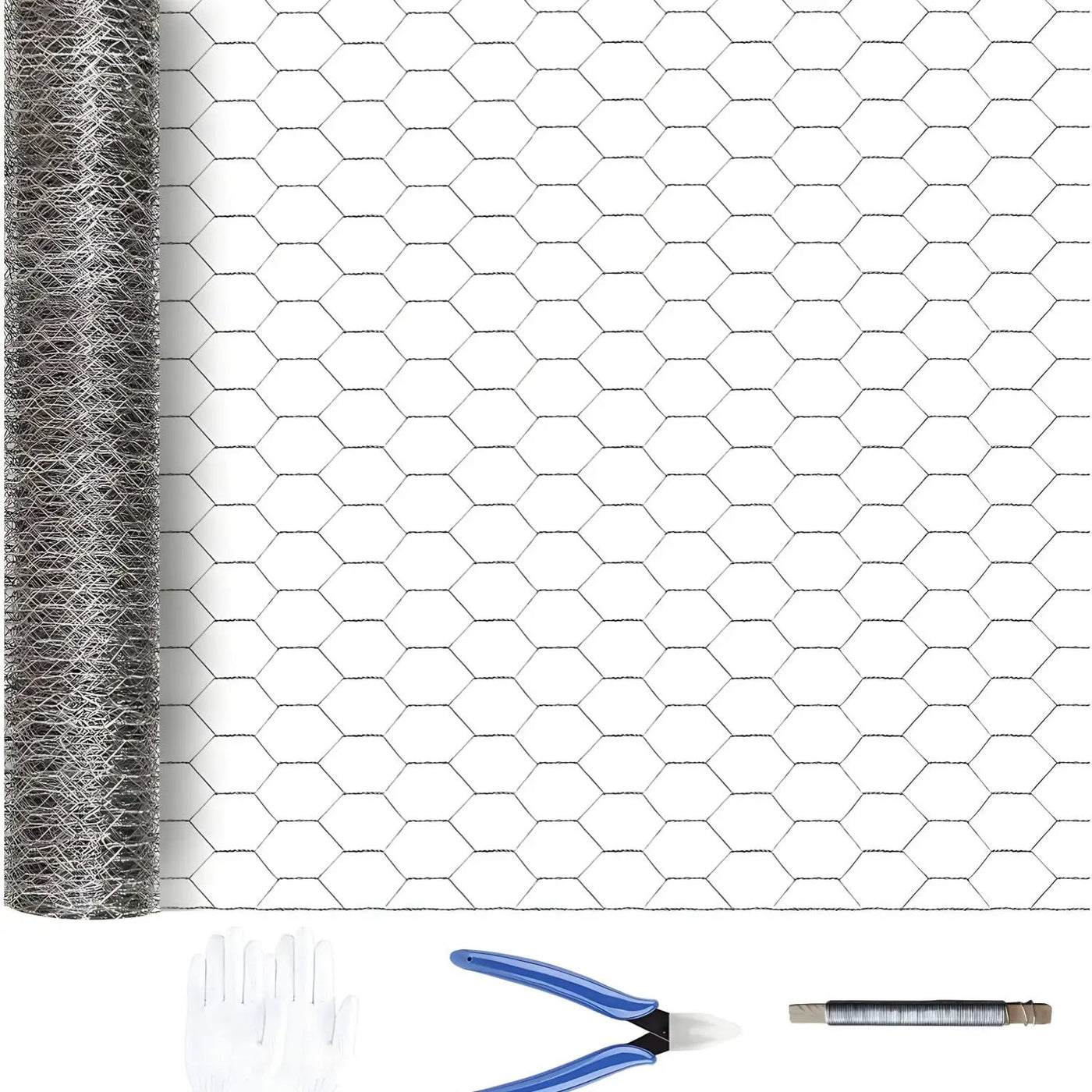 Galvanized Metal Hexagonal Mesh Fence for Garden Protection by HouseOfZazla