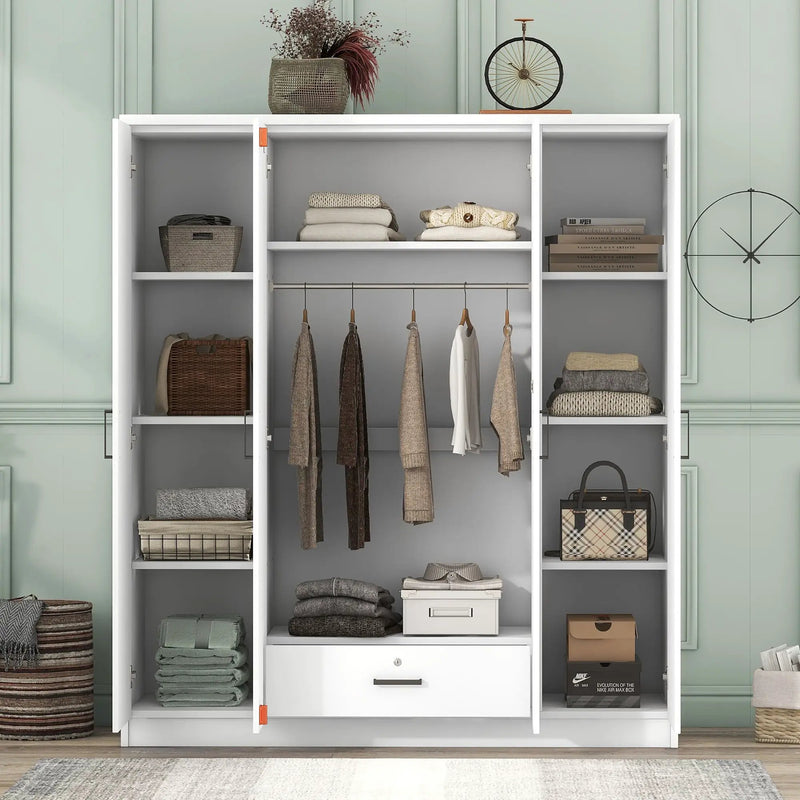 4 Door Wardrobe With 1 Drawer by HouseOfZazla