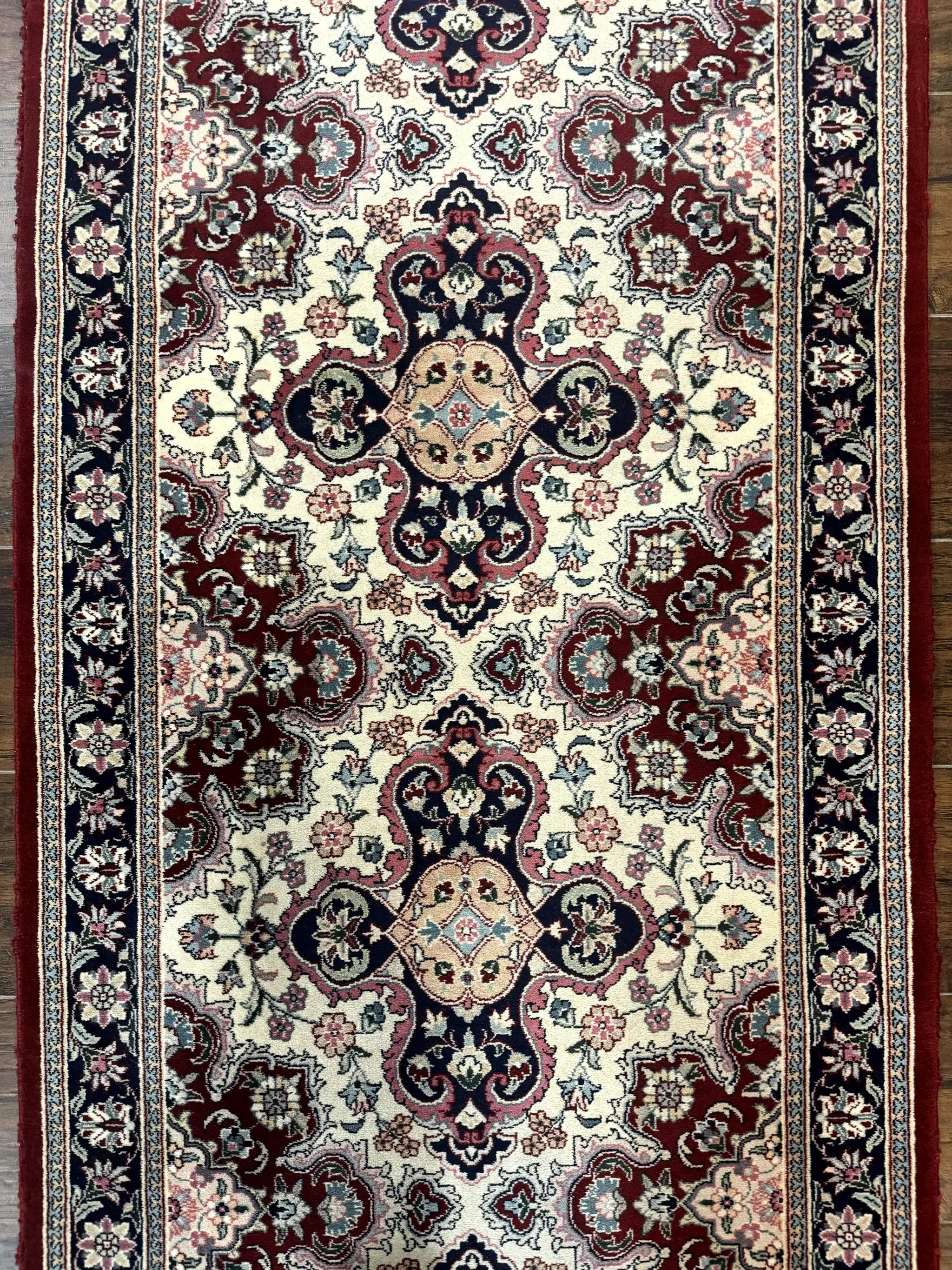 Sino Persian Runner Rug 2.7 x 8, Floral, Handmade, 250 KPSI by Jewel Rugs