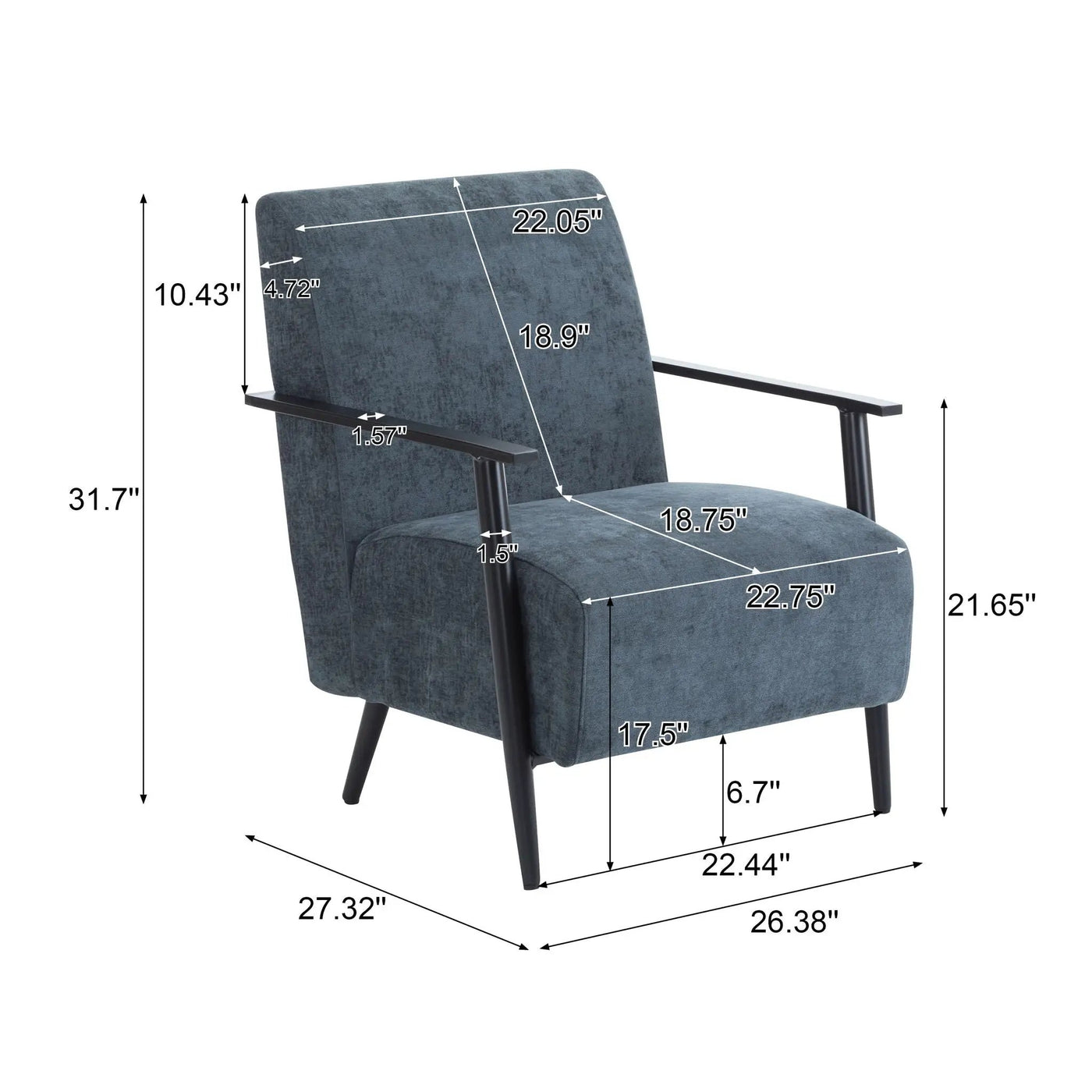Modern Lounge Chair With Upholstery by HouseOfZazla