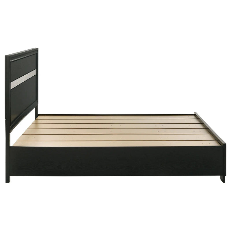 Miranda 51-inch Wood Eastern King Storage Panel Bed Black by Unique Piece Furniture