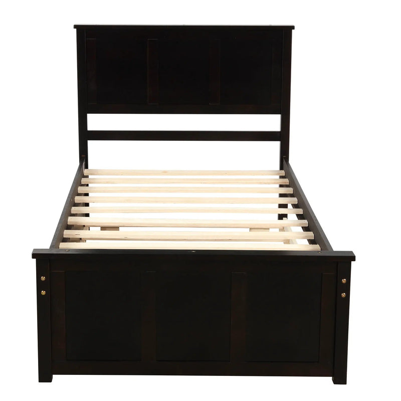 Platform Storage Bed With 2 Wheel Base Drawers by Unique Piece Furniture