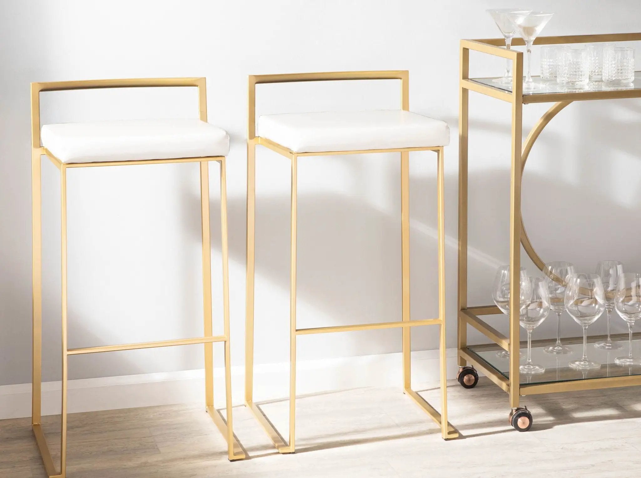 Fuji - Contemporary / Glam & Quality Construction Barstool by Unique Piece Furniture