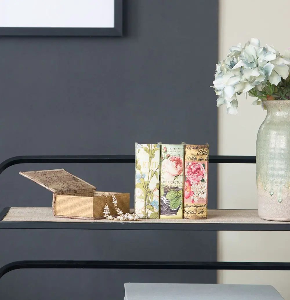 Book Boxes With Birds, Flowers, And Handwriting Design (Set of 4) - Multi by HouseOfZazla