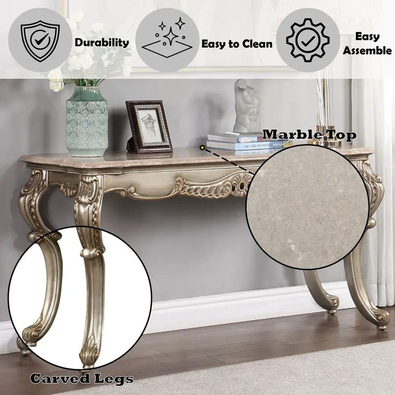 Miliani - Table With Marble Top by Unique Piece Furniture