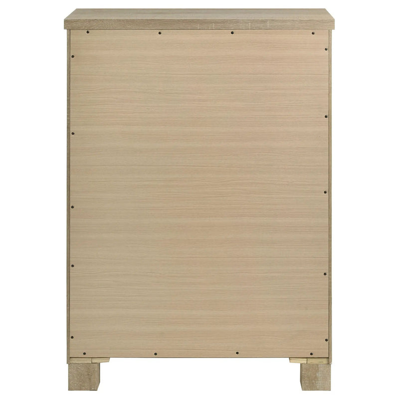 Oakglen 5-drawer Bedroom Chest of Drawers Weathered Oak by Unique Piece Furniture