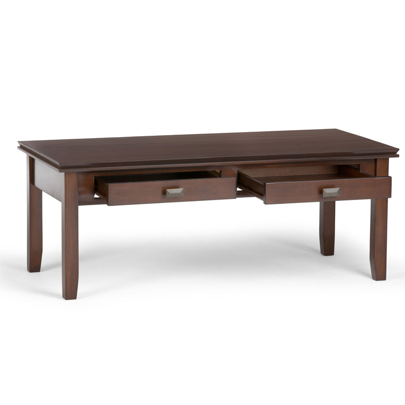 Artisan Coffee Table with Storage Drawers - Russet Brown, photo 4 of 5