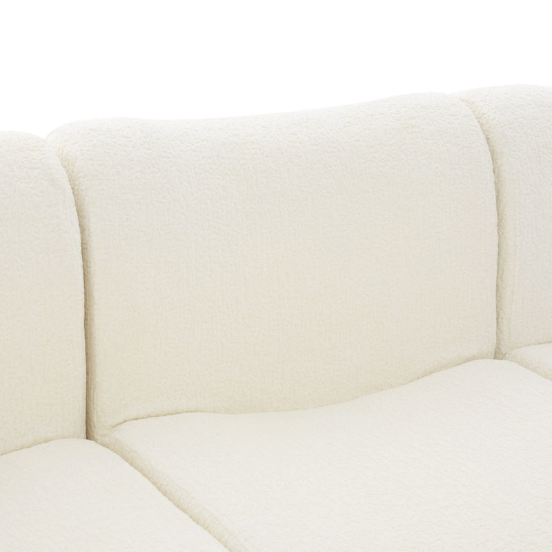 3 Seater Sofa Couch With Curved Armrests by HouseOfZazla