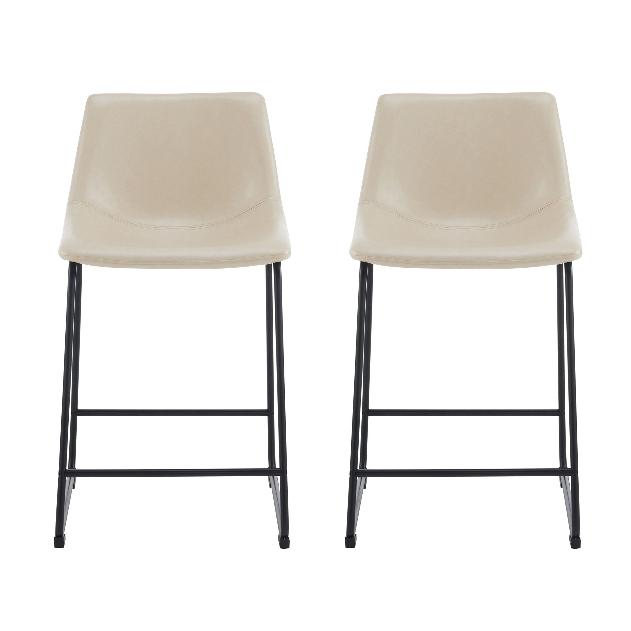 Vintage Style Armless Industrial Counter Stool Set of 2 by HouseOfZazla