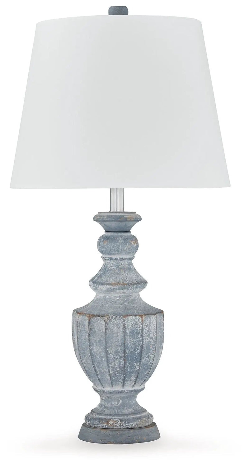 Cylerick - Terracotta Table Lamp - Antique Blue by Unique Piece Furniture