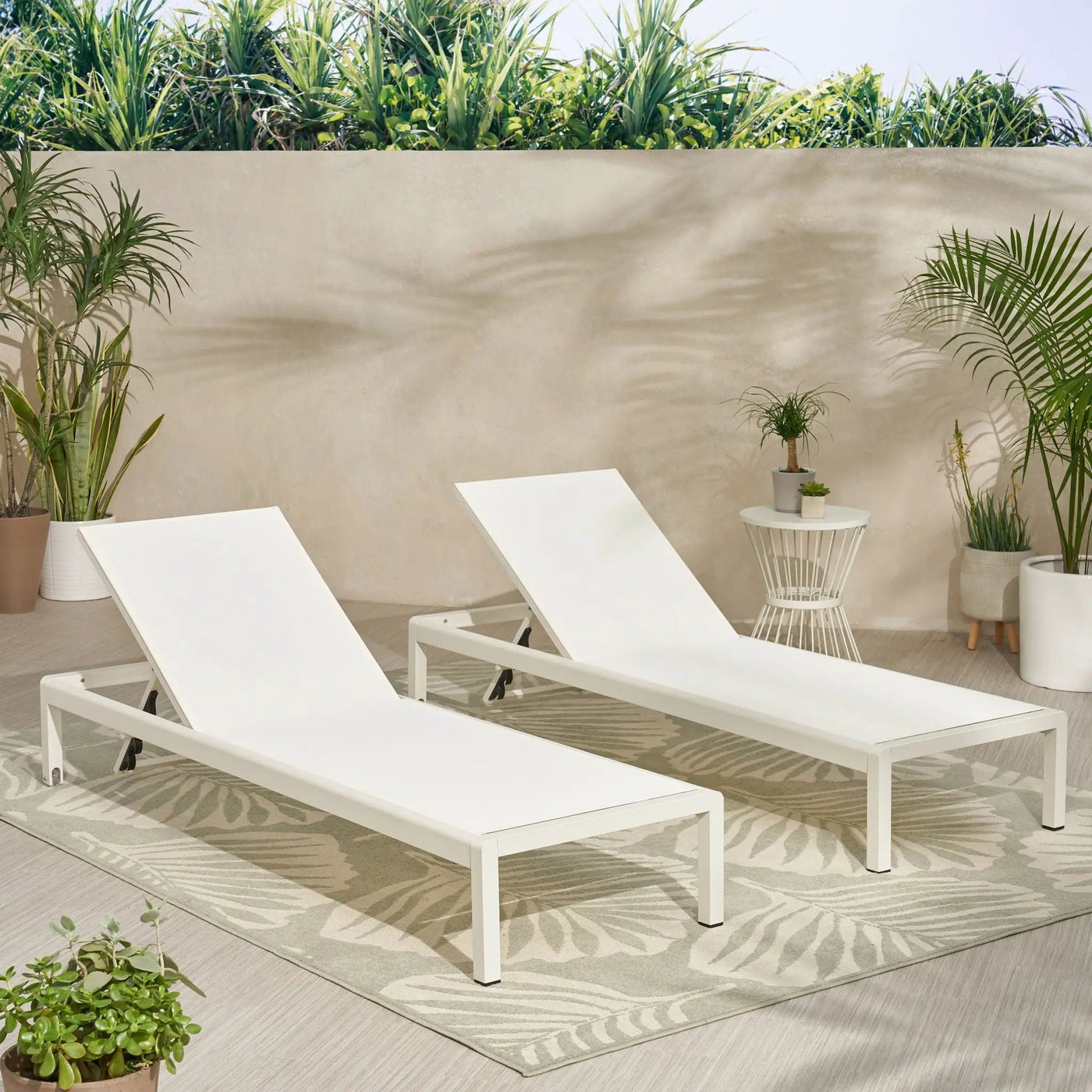 Outdoor Patio Chaise Lounge with 5 Reclining Positions by HouseOfZazla