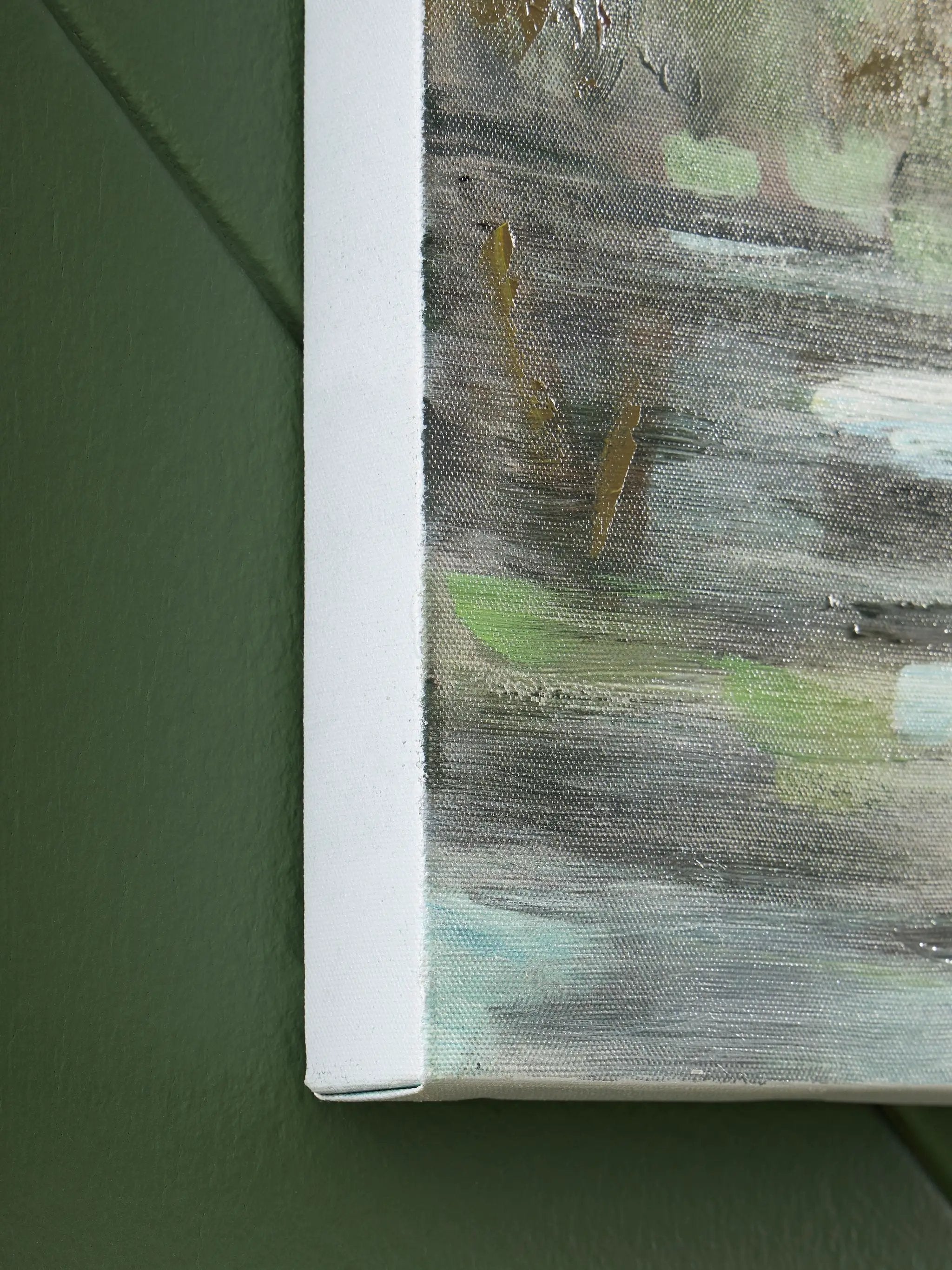 Evermaddick - Wall Art - Green / Gray / White by Unique Piece Furniture
