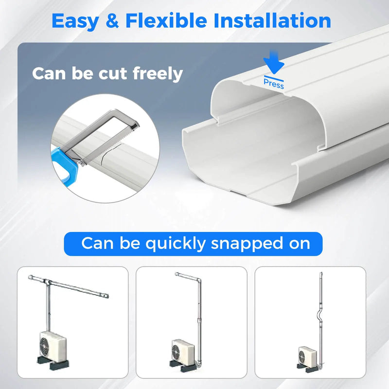 4 Inches W Mini Decorative PVC Slim Line Cover Kit by DirectDeals