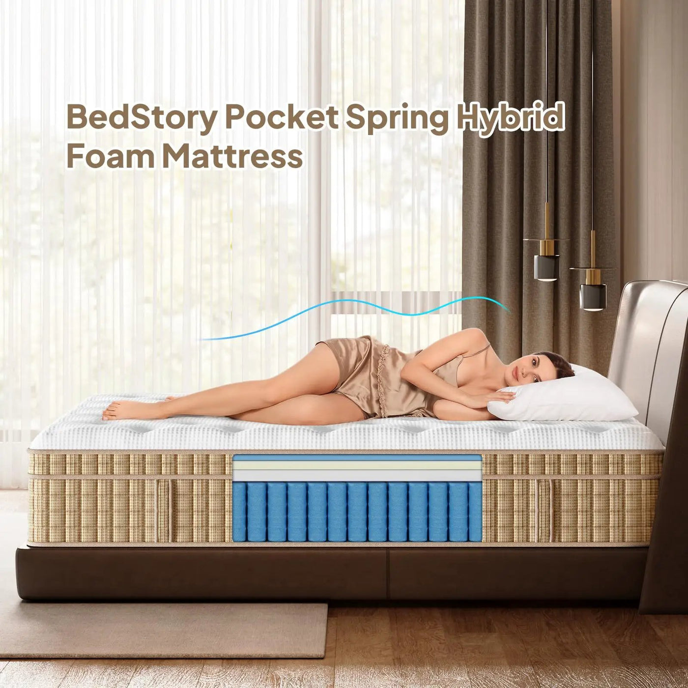 14" Hybrid Mattress With Innerspring & Gel Memory Foam by HouseOfZazla
