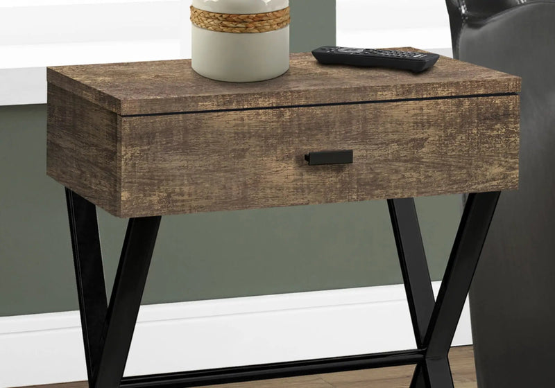 Accent Side X Table, Storage Drawer, Contemporary & Modern by Unique Piece Furniture